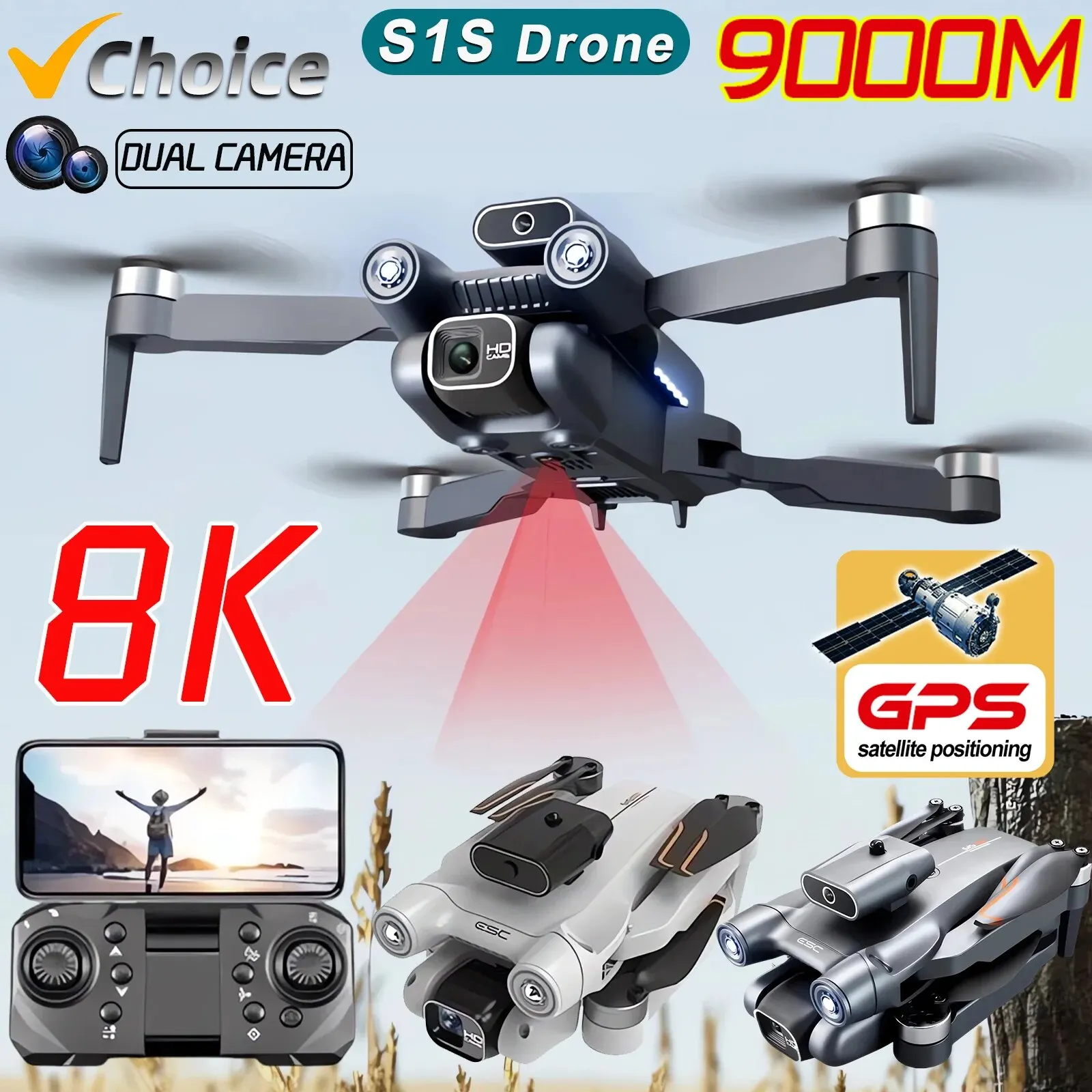 Drone Gps Module - Profissional Brushless Motor Drone, GPS Drone,