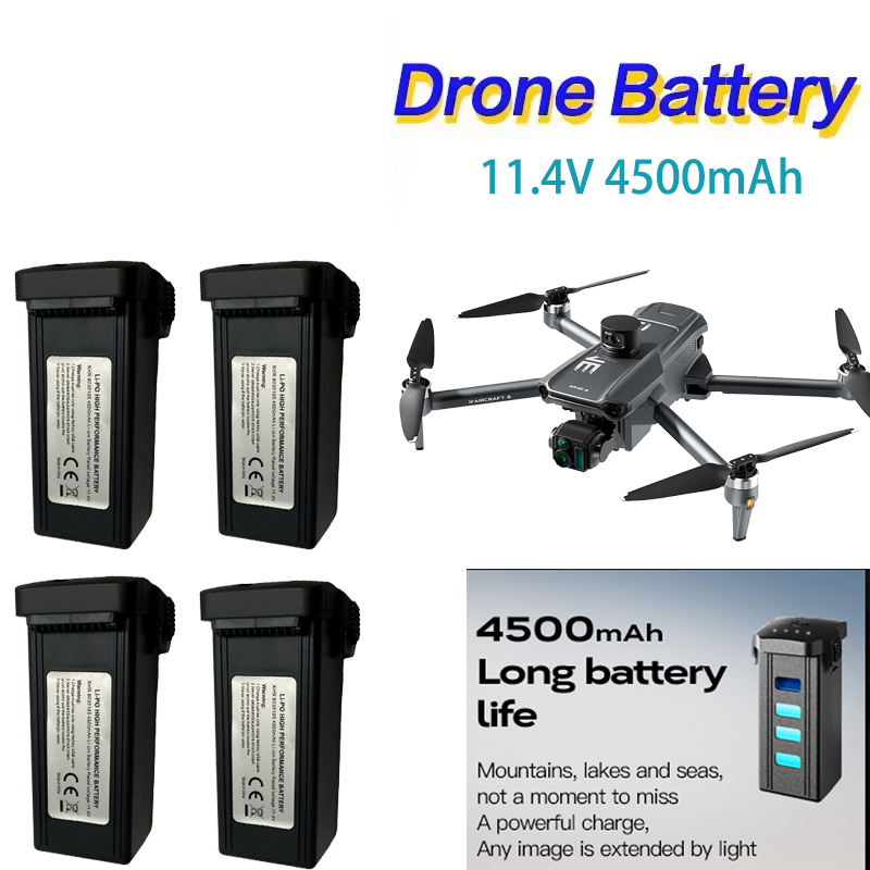 Drone Gps Mount - Bateria lipo inteligente 11.4v 4500mah para