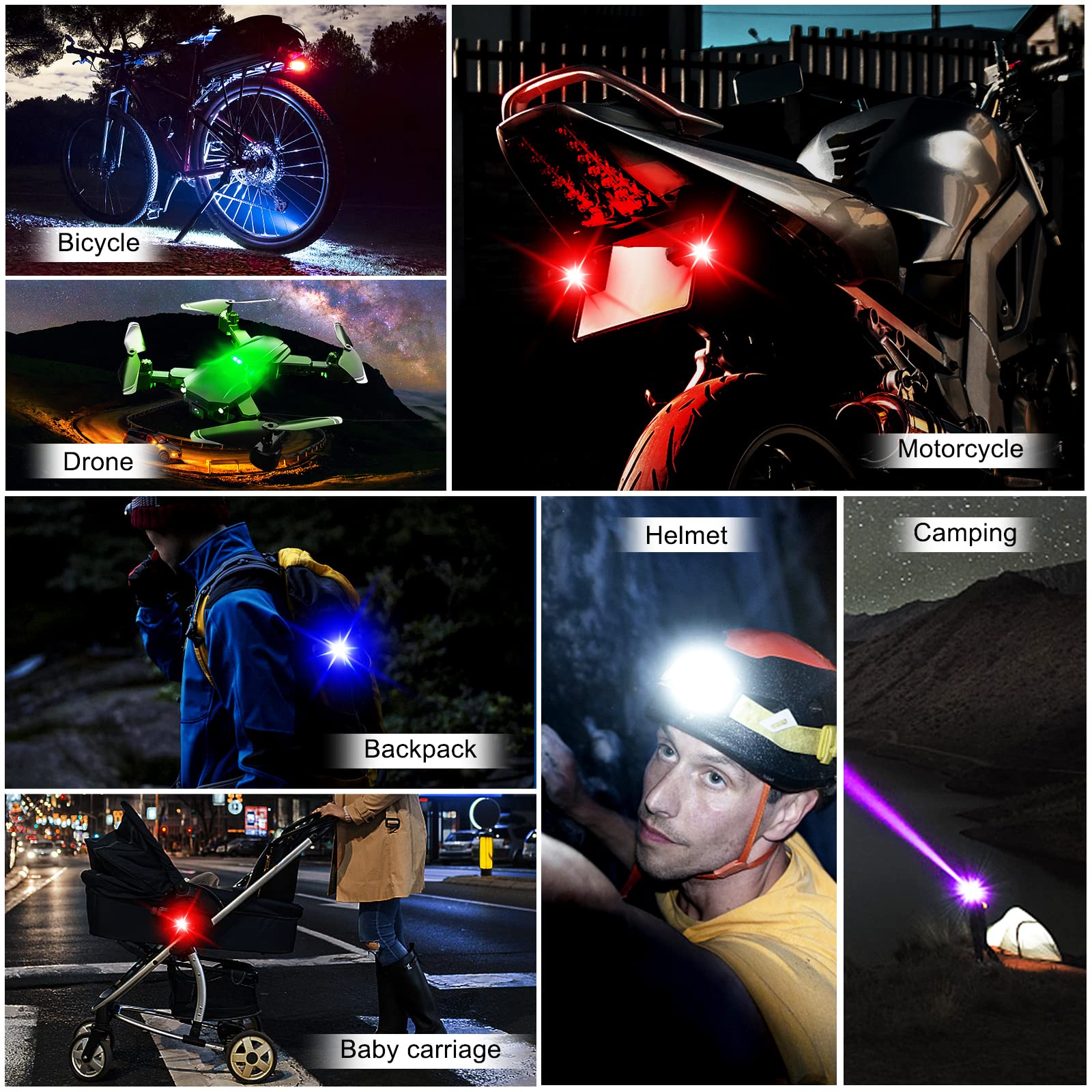 Luzes da motocicleta drone luz - Drone Led Light avaliação e preço