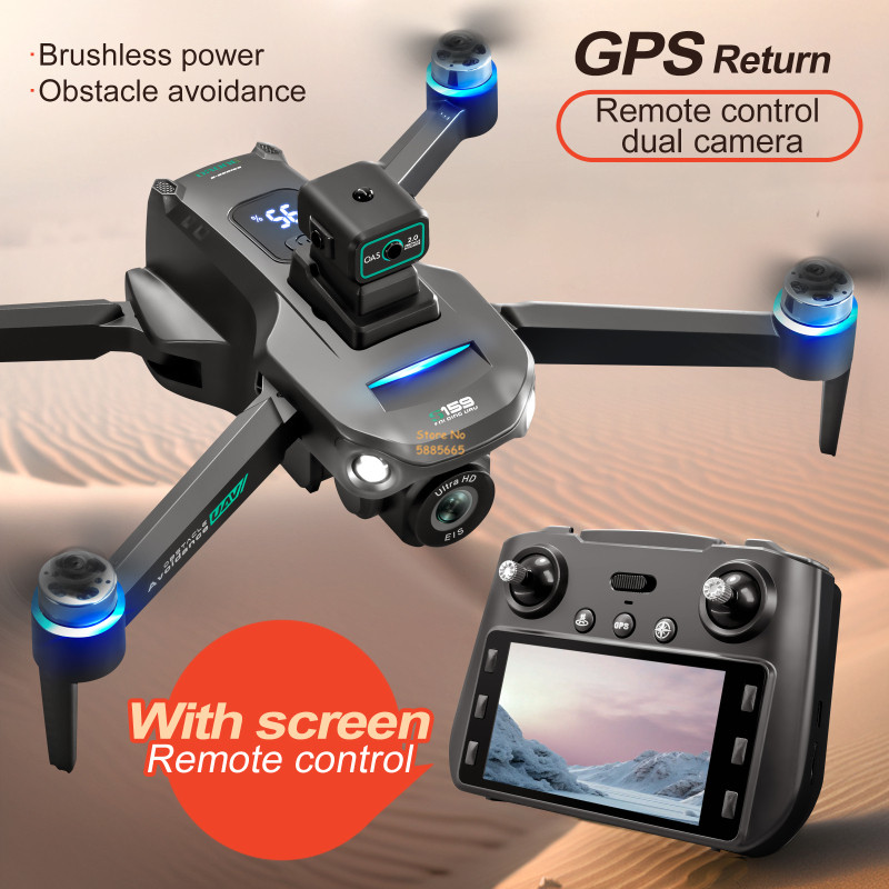 8k câmera dupla 5g wifi fpv co - Drone Gps Module avaliação e preço