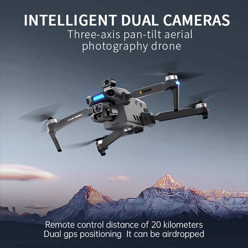 Novo Drone 8K com Câmera Dupla - Drone Gimbal avaliação e preço