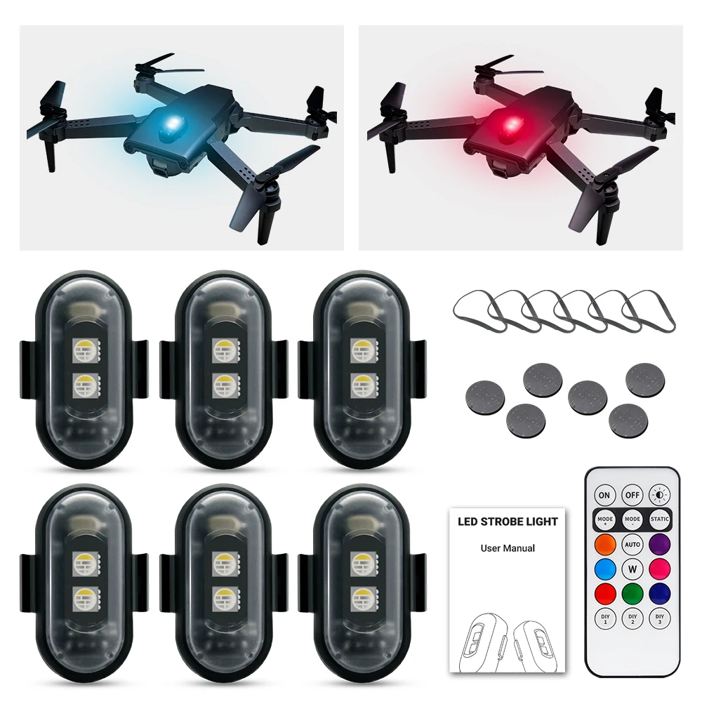Luz estroboscópica para motoci - Drone Led Light avaliação e preço
