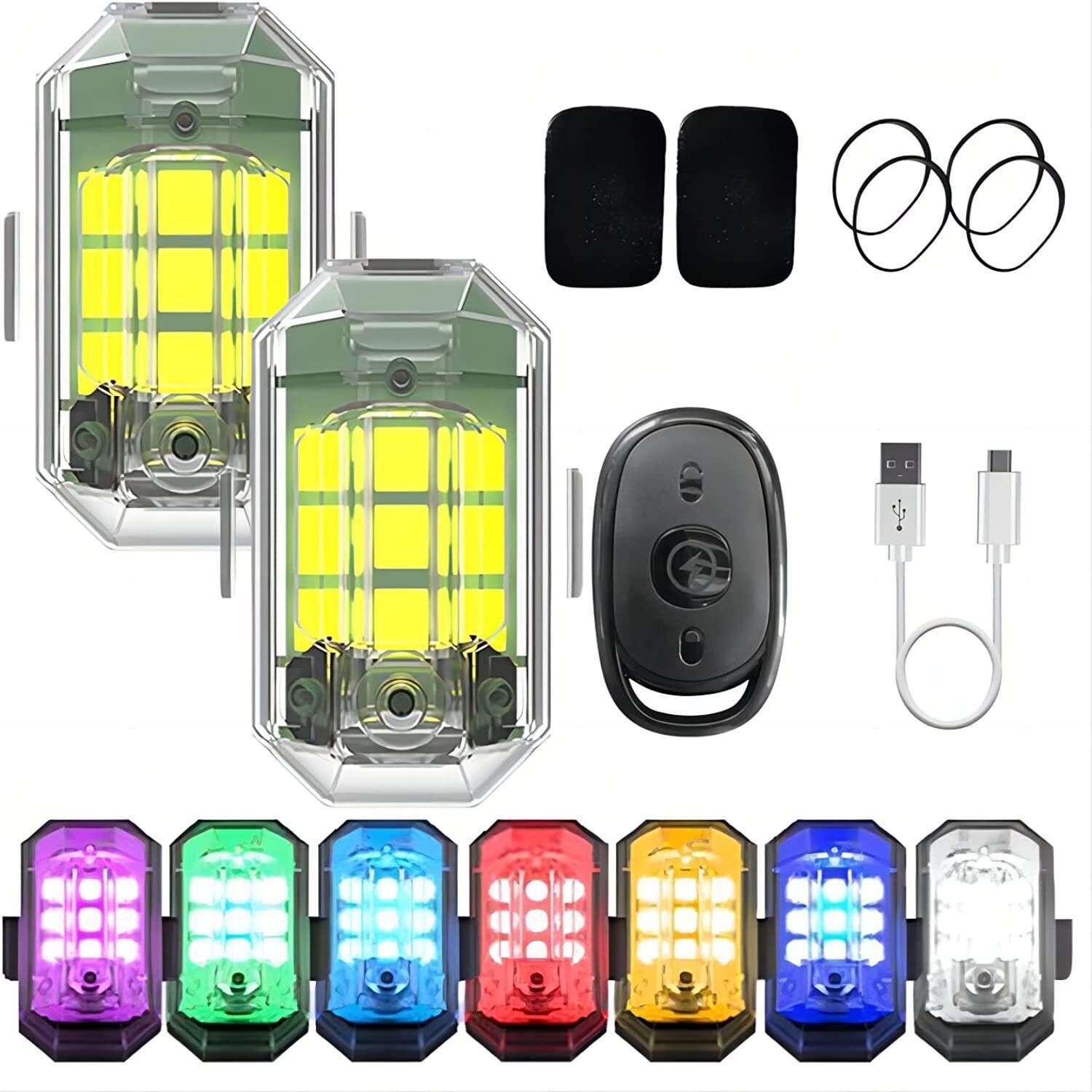 1/2/4 Peças Luzes Remotas para - Drone Led Light avaliação e preço