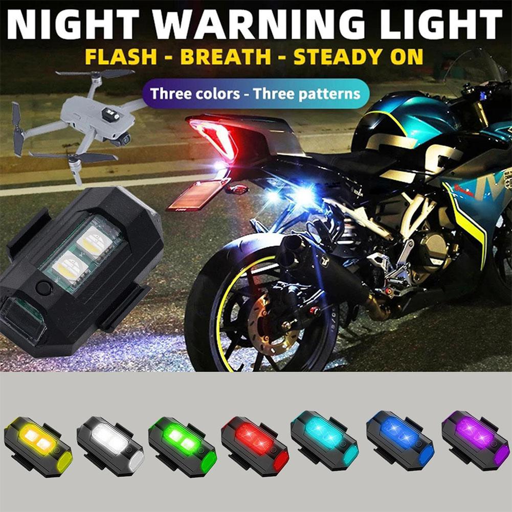 2 pces mini luzes estroboscópi - Drone Led Light avaliação e preço