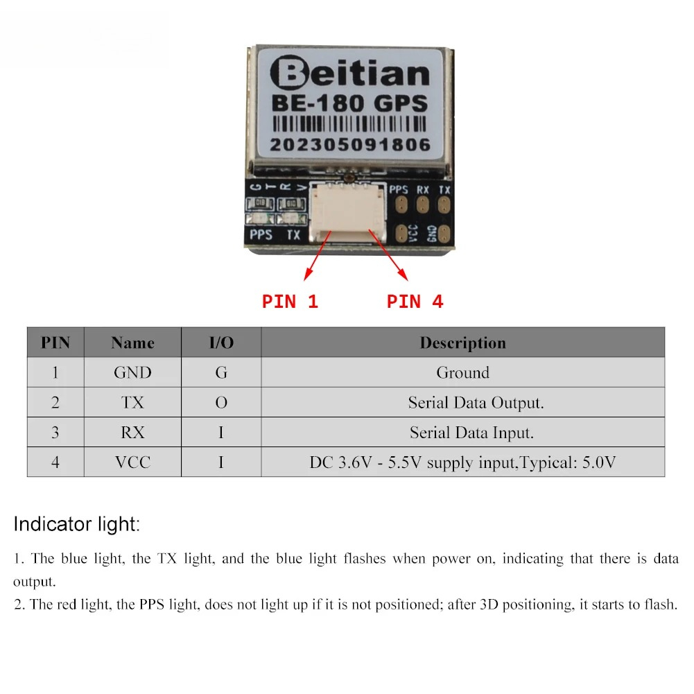 Módulo GPS Beitian BE-180 (1/2 - Drone Gps Module avaliação e preço