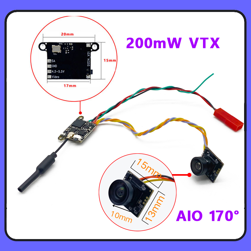 SLONWAKE 5.8G 1200TVL FPV Câme - Drone Frame avaliação e preço
