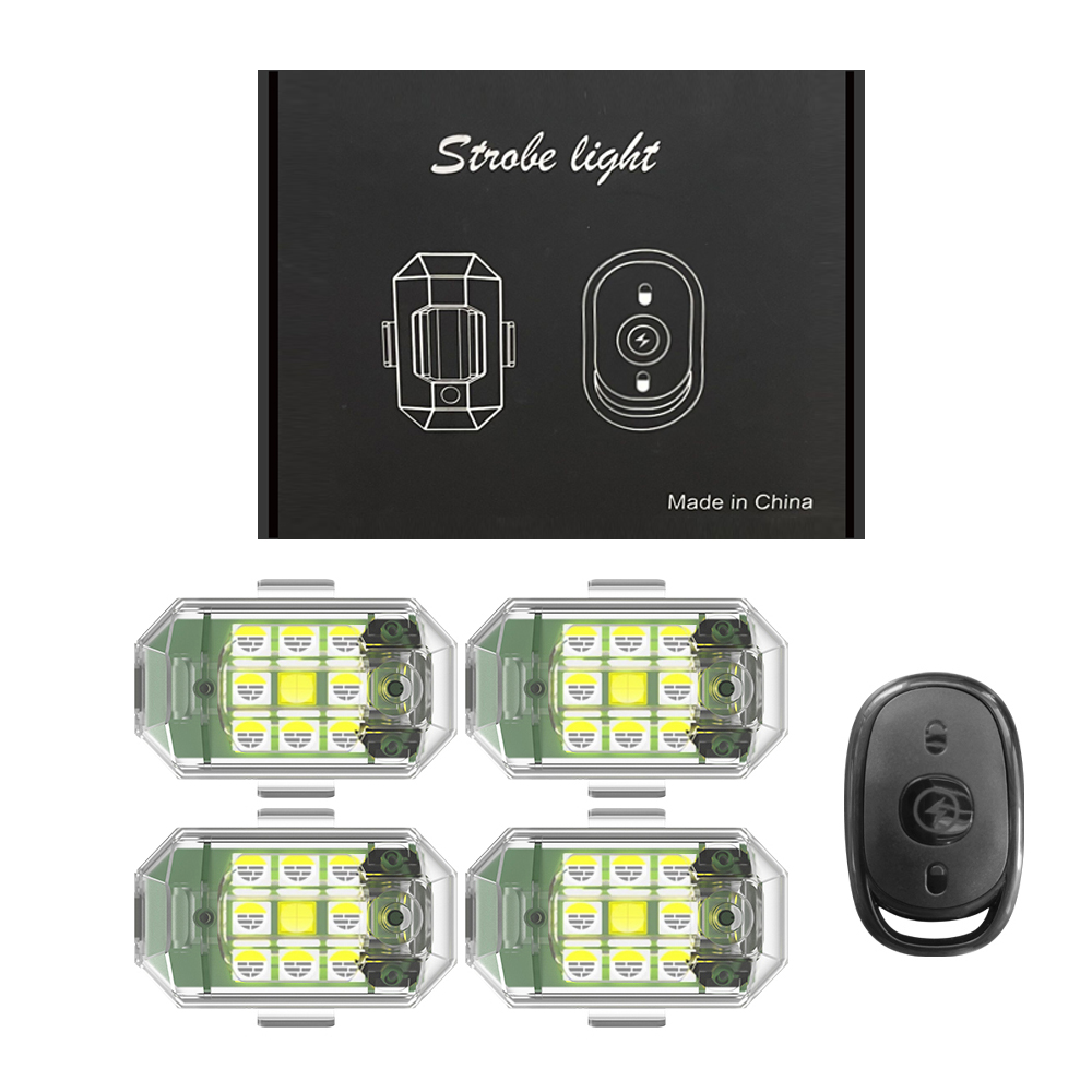 1/2/4 pces sem fio led drone l - Drone Led Light avaliação e preço